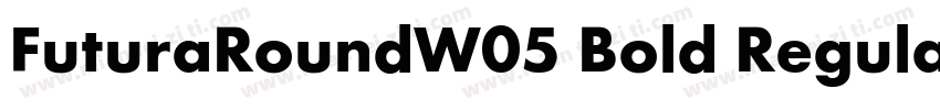 FuturaRoundW05 Bold Regular字体转换